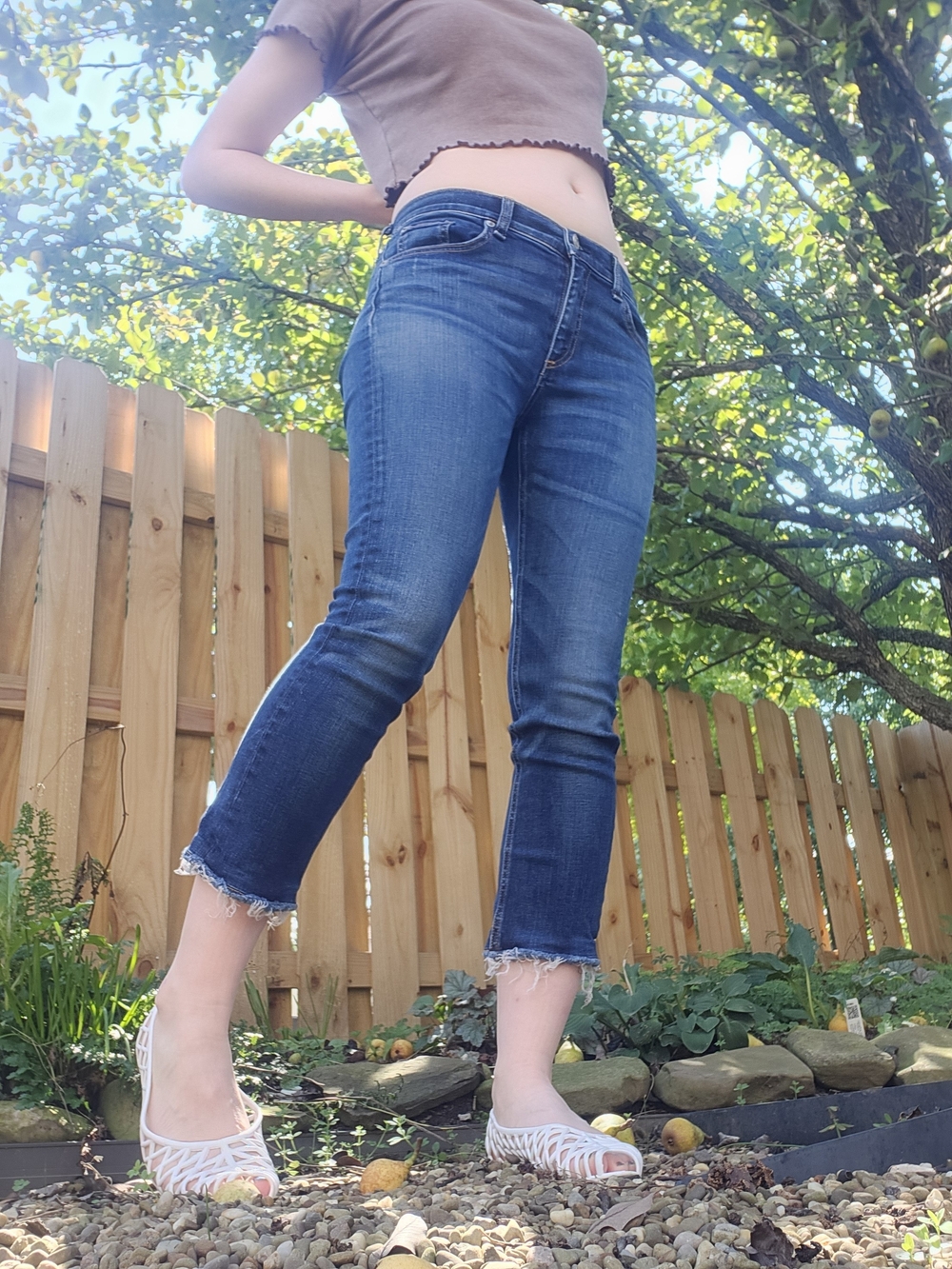 Rag & Bone Low-Rise Cropped Skinny Jean 30 Frayd Doheny